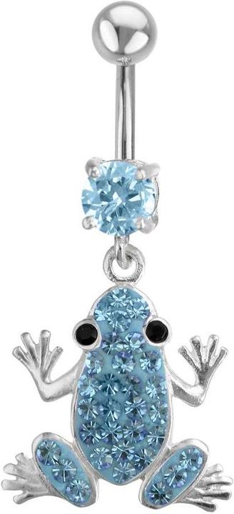 Actual product image Bijouteria Bellypiercing (Stainless steel, Silver 925, Crystal)