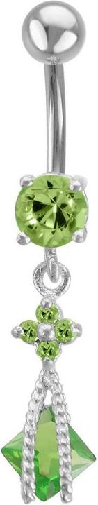 Image du produit Bijouteria Piercing nombril (Acier inoxydable, Argent 925, Zircone)