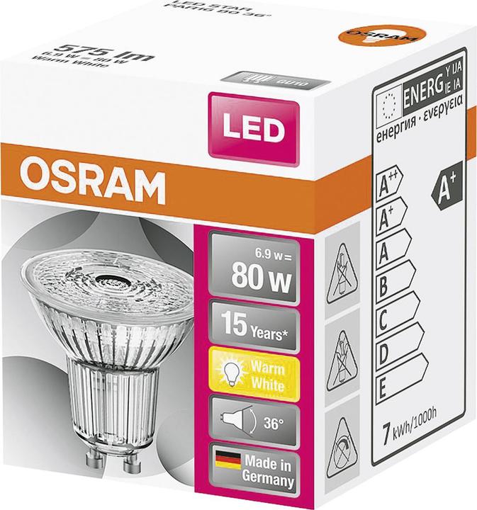 Produktbild Osram Led Star Par16 (GU10, 6.90 W, 575 lm, 1 x, F)