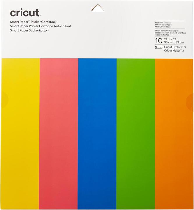 Actual product image Cricut Sticker paper Smart 30.5 x 30.5 cm, 10 sheets, multicoloured (210 g/m², 10 x)