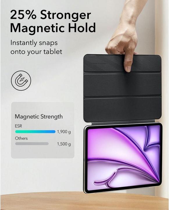 Actual product image ESR Rebound Magnetic Case (iPad Pro 12.9 2020 (4. Gen), iPad Pro 12.9 2022 (6th Gen), iPad Pro 12.9 2021 (5th Gen), iPad Air 13 2024 (M2))