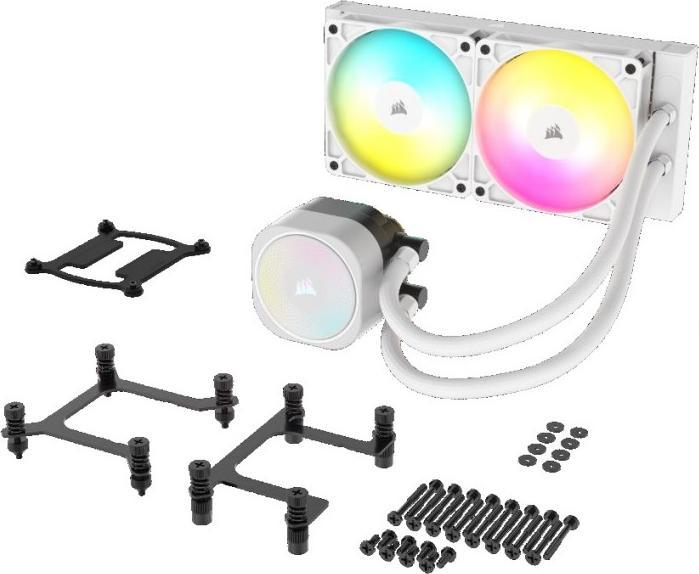 Produktbild Corsair NAUTILUS 240 ARGB White, 240mm Radiator, Liquid CPU Cooler (120 mm)