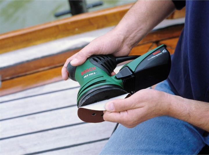 Actual product image Bosch Home & Garden Pex 220 A (Eccentric grinder, 220 W)