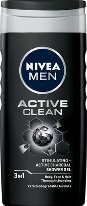 NIVEA Men żel pod prysznic Actice Clean 250ml (250 ml)