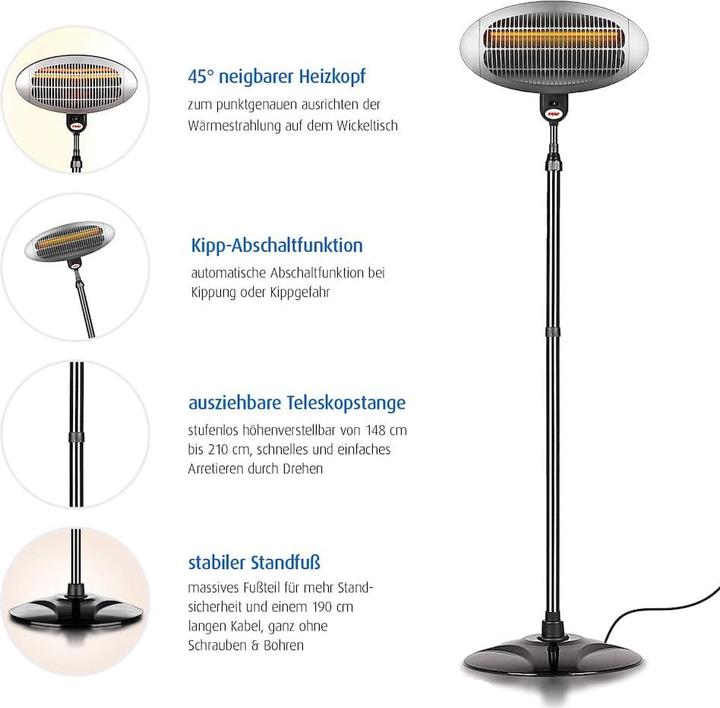 Produktbild Reer Wickeltisch Strahler mit Standfuss