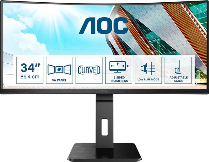 AOC CU34P2A (3440 x 1440 pixels, 34")