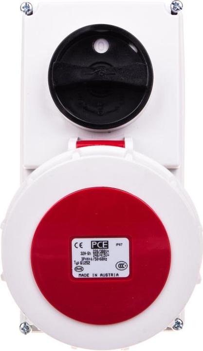 Actual product image PCE 61152-6 Switch-off wall socket 16A 5p 6h IP67