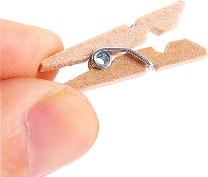 Actual product image JTI 100x Small wooden clothes pegs