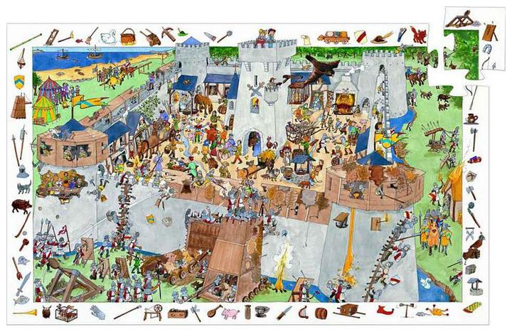 Produktbild Djeco Die Burg, 100 Teile (100 Teile)