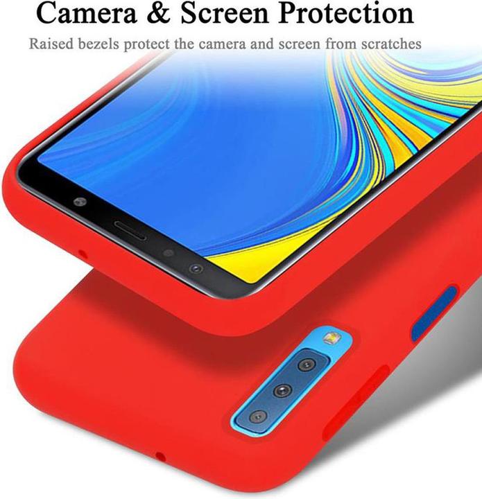 Actual product image Cadorabo TPU Liquid Silicone Case Cover (Samsung Galaxy A7 (2018))