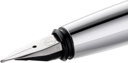 Actual product image Pelikan Fountain pen PURA P40 Bordeaux M gift box (Silver, Bordeaux red, 1 x)