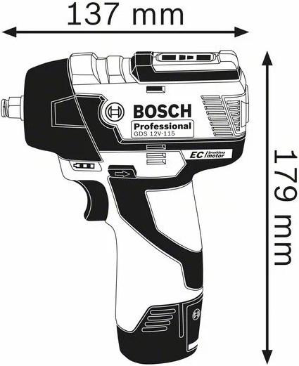 Produktbild Bosch Professional GDS 12V-115 (Akkubetrieb)