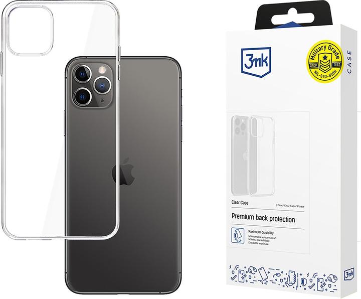 Immagine prodotto 3MK Custodia trasparente Copertura posteriore, Apple, iPhone XI Pro Max, TPU, Trasparente (Apple iPhone 11 Pro Max)