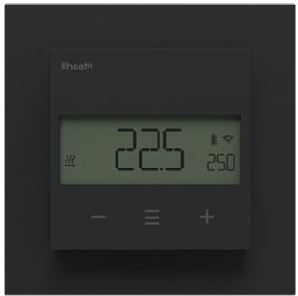 Actual product image Heatit Z-Temp3 Batteriebetriebenes Thermostat 800er Serie (Schwarz Matt)