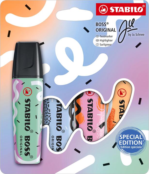 Produktbild STABILO Boss Original (Minze, fuchsie, Orange, Blau, 5 mm, 4 x)