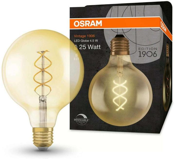 Produktbild Osram Vintage 1906 Led Classic Globe (E27, 4.50 W, 250 lm, 1 x, G)