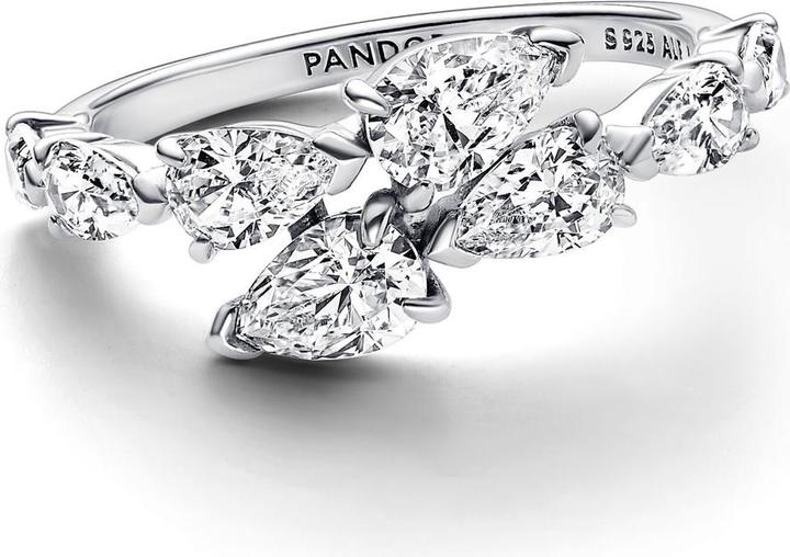 Produktbild Pandora Glitzernder Überlappender Band Ring (52, 925 Silber)