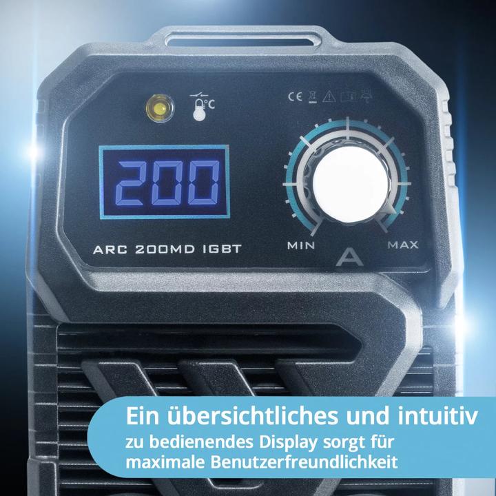 Produktbild Stahlwerk Schweissgerät ARC 200 MD IGBT MMA E Hand Inverter Single-Board 200 A