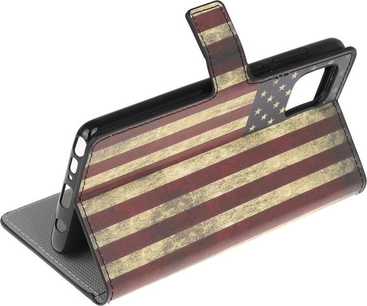 Actual product image Cover-Discount Galaxy Note 10 Lite - Leather Case US Flag (Samsung Galaxy Note 10 Lite)