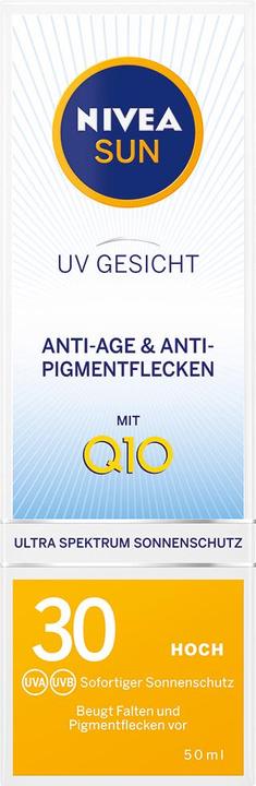 Produktbild NIVEA Sonne, Gesichtsbranzcreme, gegen Flecken und Verfärbungen, SPF 30, 50 ml (Sonnencreme Gesicht, SPF 30, 50 ml)