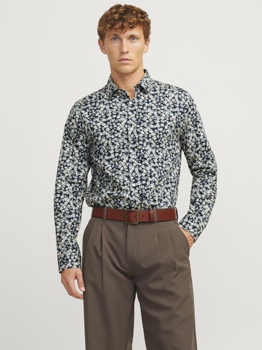 Produktbild Jack & Jones Jprblaleeds Print Dobby L/S Shirt Ln (XL)