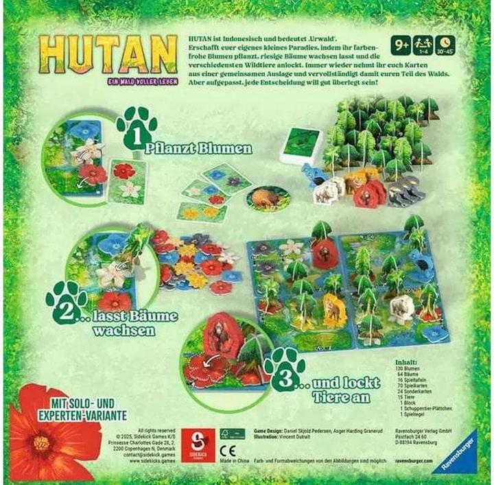 Image du produit Ravensburger 24747 HUTAN - Jeu tactique pour toute la famille, pour 1 à 4 personnes à partir de 8 ans (Allemand)