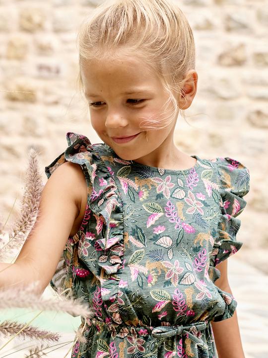 Immagine prodotto Vertbaudet Bedrucktes Mädchen Jerseykleid mit Volantärmeln (92)