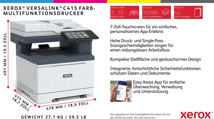 Actual product image Xerox VersaLink C415DN (Laser, Colour)