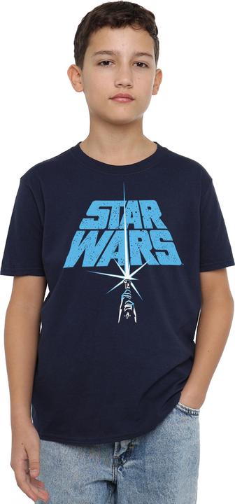 Actual product image Star Wars Childrens/Kids Lightsaber Logo T-Shirt (152, 158)