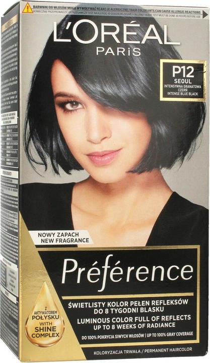 L'Oréal Paris LOR PREFERENCE FERIA P12 Granatowa Perłowa Czerń& (P12 Granatowa Perłowa Czerń&)