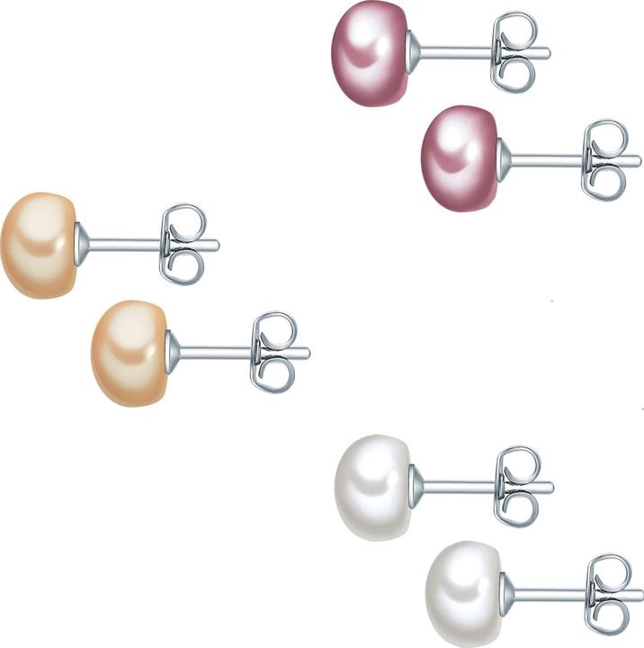 Produktbild Valero Pearls Damen Sterling Silber Süsswasser-Zuchtperlen silber - 15056 (925er Silber)