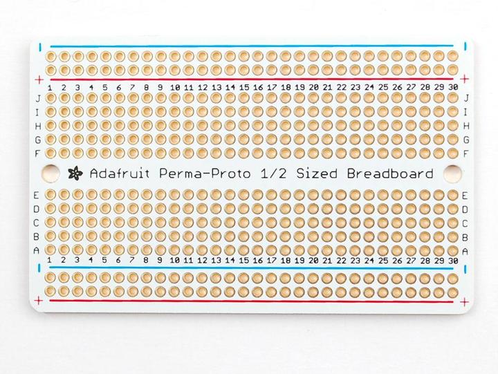 Actual product image Adafruit Perma-Proto Half-Size Breadboard PCB (Breadboard)