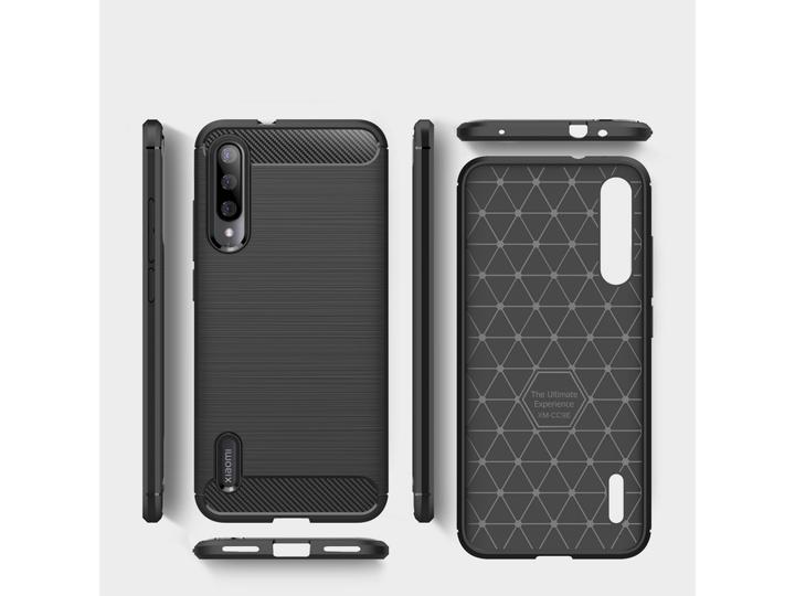 Immagine prodotto Screenguard Xiaomi Mi A3 Scafo Carbonio Spazzolato Morbido TPU (Mi A3)