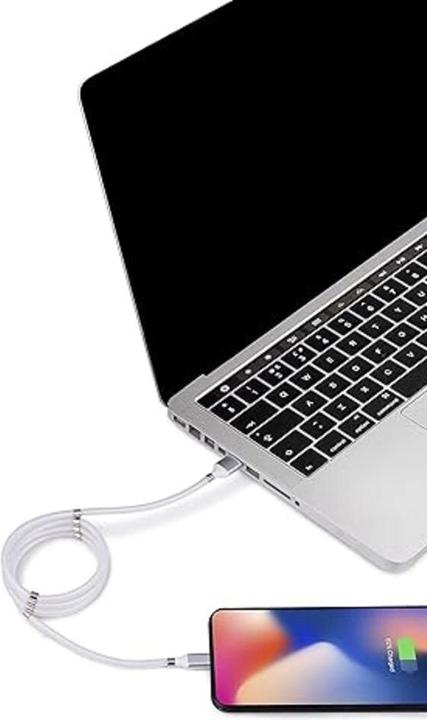 Actual product image Grundig iPhone Charging Cable Lightning iPad 1 Meter White (1 m, USB 3.0)