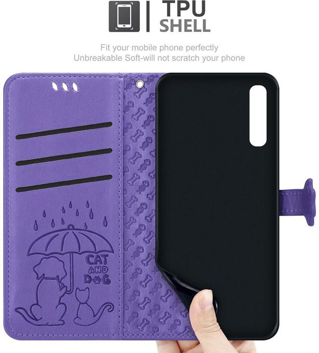 Actual product image Cadorabo Book Dogs & Cats Cover (Samsung Galaxy A50, Samsung Galaxy A30s, Samsung Galaxy A50s)