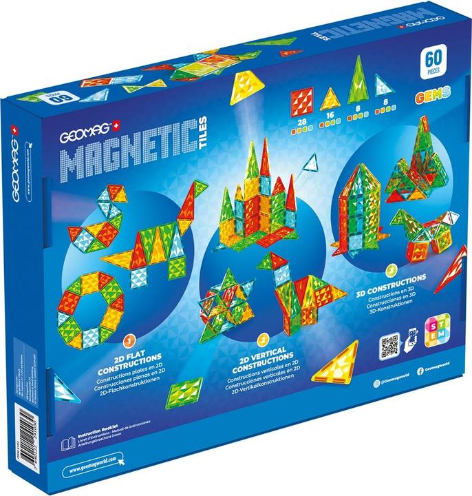 Image du produit Geomag Tiles magnétiques Gems