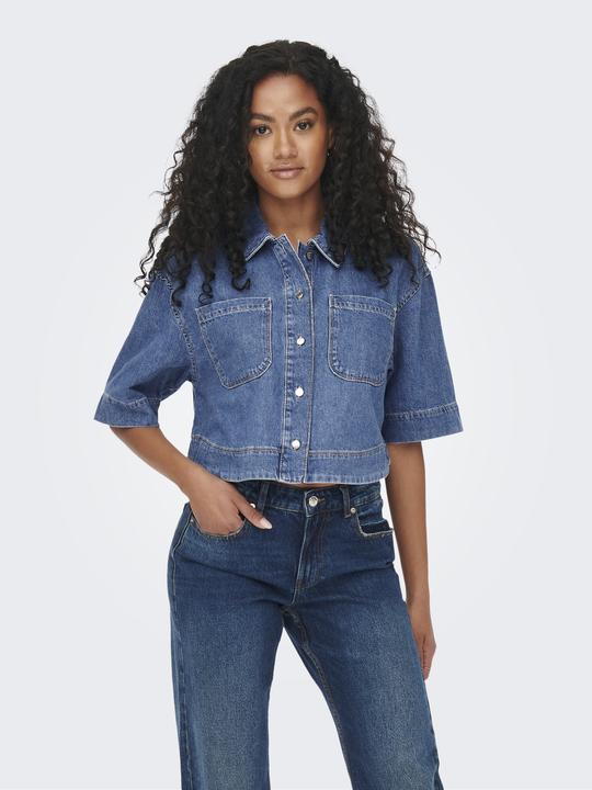 Produktbild Only Cropped Fit Jeanshemd (S)