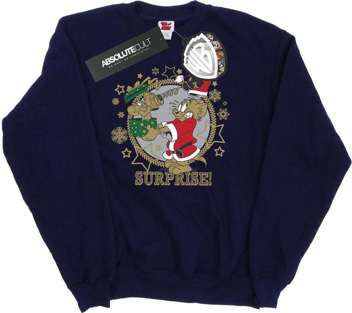 Actual product image Tom & Jerry Womens/Ladies Christmas Surprise Sweatshirt (S)