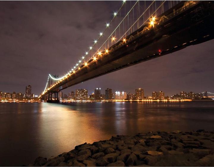 Actual product image Trenddeko Manhattan Bridge at Night (336 x 260 cm)