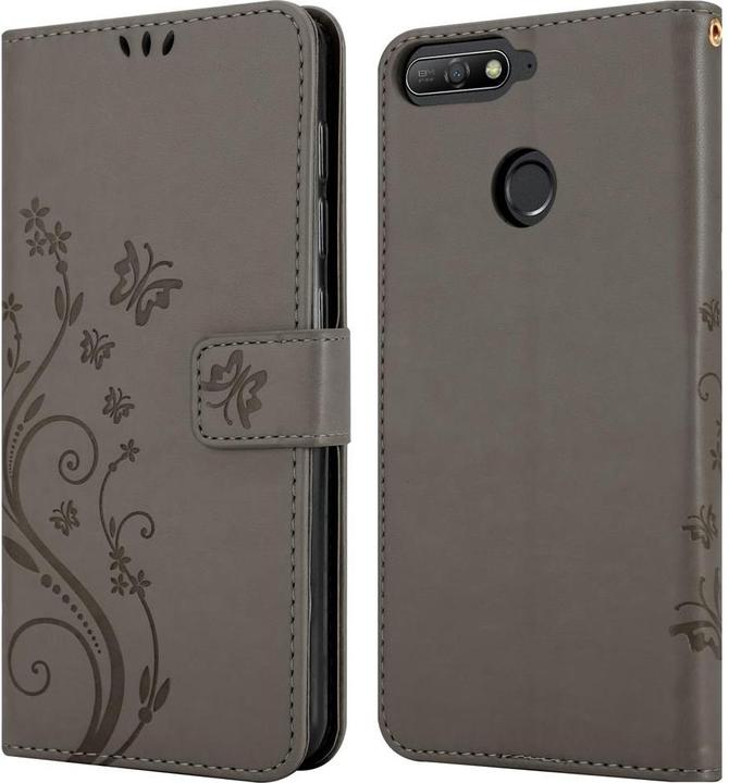Image du produit Cadorabo Pochette Flower Book (Huawei Y6 Prime (2018), Huawei Honor 7a)