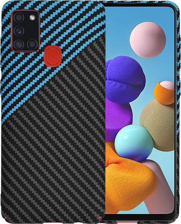 Immagine prodotto Techsuit - Carbonite FiberShell - Samsung Galaxy A21s - Blue Pulse (Samsung Galaxy A21s)