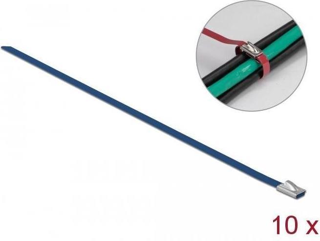Immagine prodotto Delock Fascetta in acciaio inox 300x4,6 10 pz. (Fascette in metallo, 300 mm, 10 pz.)