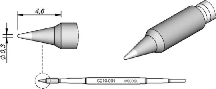 Actual product image JBC Soldering tip n (Soldering tip)