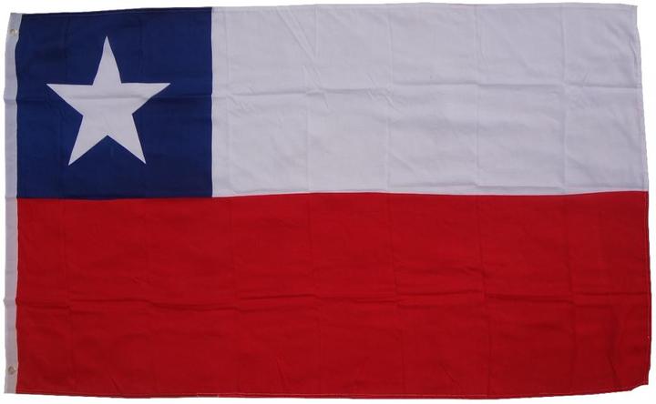 Actual product image trends4cents Flag Chile 250 x 150 cm flag with 3 eyelets 100g/m² fabric weight hoist flag for pole