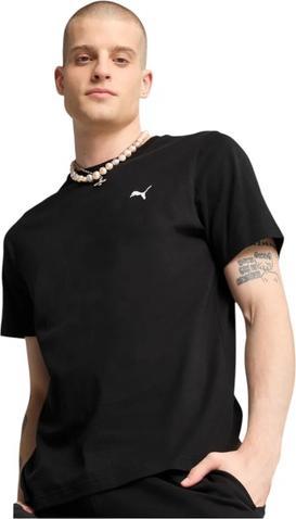 Puma Ess – T-Shirt mit kleinem Logo in Schwarz
