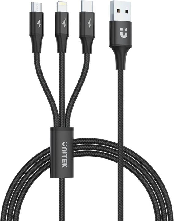 Actual product image Unitek 3 in 1 Multi-Ladekabel (1.20 m, USB 2.0)