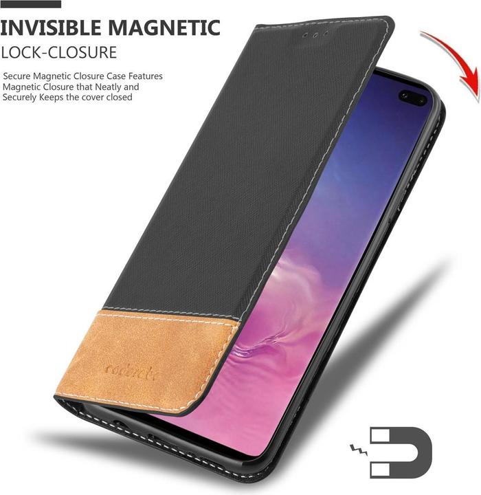 Produktbild Cadorabo X-Wallet Kunstlederkombi Hülle (Samsung Galaxy S10+)
