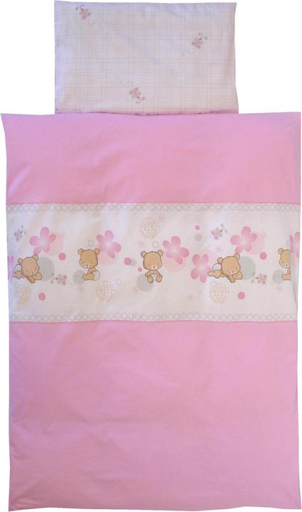 Image du produit Kuli-Muli Parure de lit bébé ours rose 100/135 (100 x 135 cm, 40 x 60 cm)