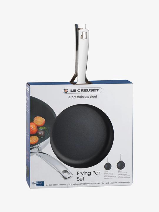 Immagine prodotto Le Creuset Set di padelle 2 pezzi. (24 cm, Set di pentole e padelle da cucina, Acciaio inossidabile)