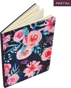 Image du produit Craft Buddy Jolies fleurs roses, carnet Crystal Art